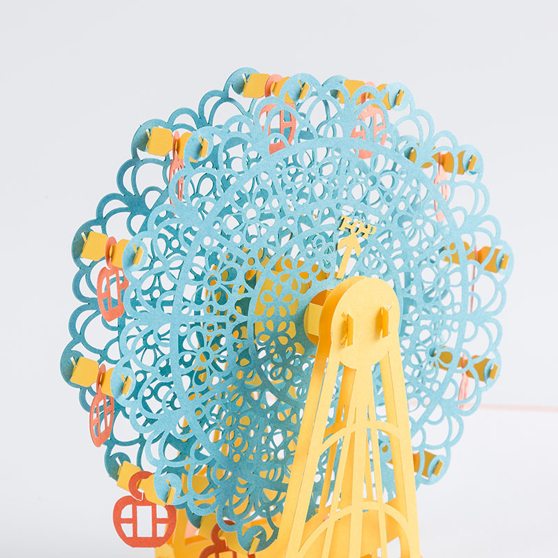 amazon custom 3D greeting Paper Ferris Wheel Pop Up Card Collectible Greeting Cards Kirigami cards amazon custom 3D greeting Paper Ferris Wheel Pop Up Card Collectible Greeting Cards Kirigami cards