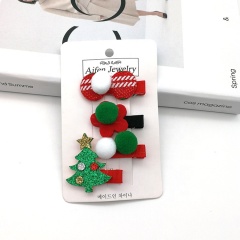 Children's christmas baby hairpin little girls princess clip middle east headwear