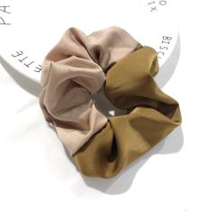 Summer custom stitching color lady elastic girls hair ties scrunchies