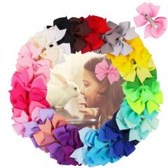 Korean popular hot sale kids children fabric bow hair clips for girls Korean popular hot sale kids children fabric bow hair clips for girls