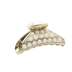 Chinese wholesale new headdress jewelry hair clip accessories diamond pearl lady large grab clips