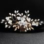 Bride Rhinestone Jewelry Pearl Hair Accessories Wedding Bridal Hair Combs