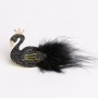 Wholesale princess temperament fashion two colors lovely swan children hairgrip with feather Wholesale princess temperament fashion two colors lovely swan children hairgrip with feather