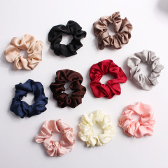 2020 Amazon Hot Style girls women summer elastics soft satin hair scrunchies 2020 Amazon Hot Style girls women summer elastics soft satin hair scrunchies