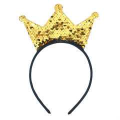 wholesale sequin girls princess Crown Headband Party Holiday gift wholesale sequin girls princess Crown Headband Party Holiday gift