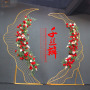 many designs custom metal  led light party birthday hall stage wedding props background