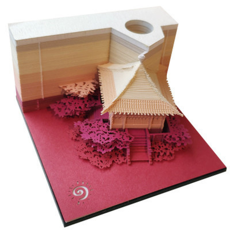 Custom gift cute design building Novelty Stick writing 3D Sticky Note Memo Pads