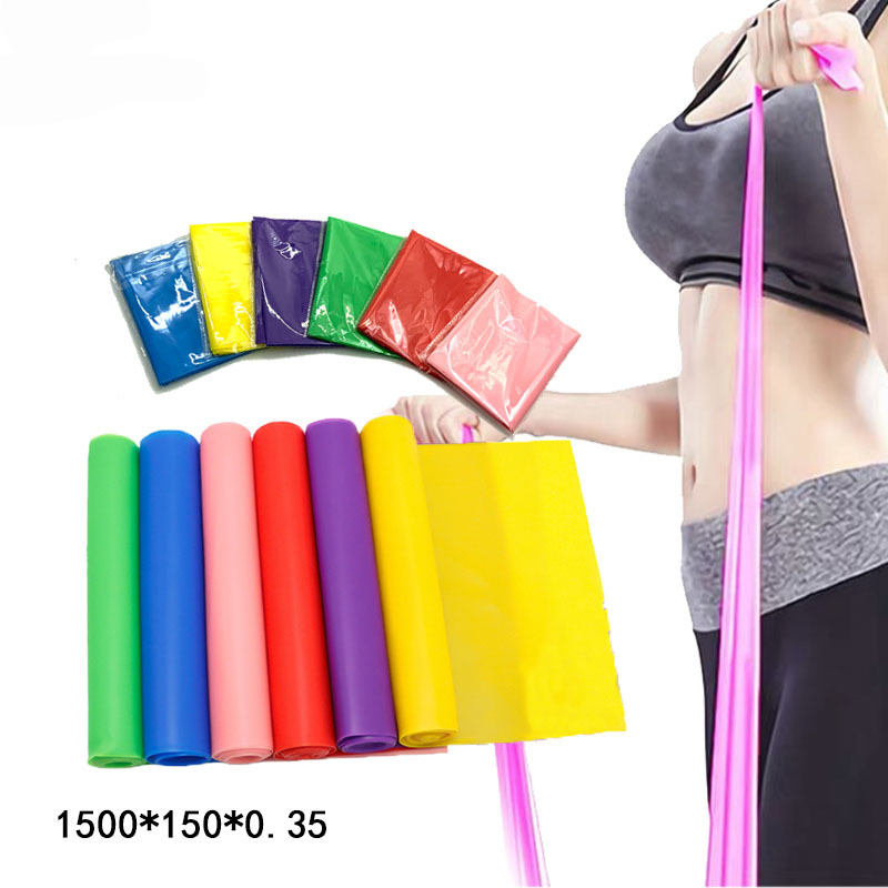 wholesale custom Yoga solid color high elastic exercise resistance bands