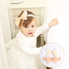 Wholesale cute custom cheap magic pearl bow hair band set for girls