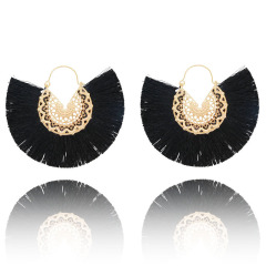 fancy fashion Bohemian Alloy Silk Thread Ethnic Dangle Drop Tassel Earring jewelry For Women