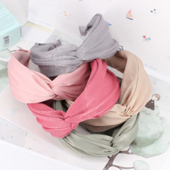 Women Hair Accessories custom elastic fabric Knot Hair Band Headband
