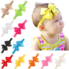 Baby girls big bow knot ribbon hair band for kids hair accessories Baby girls big bow knot ribbon hair band for kids hair accessories