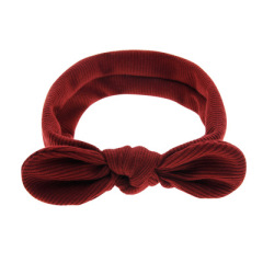 2019 Winter stripe elastic hair bands for baby girls bow knot kids hair accessories