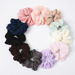 Summer custom Solid color girls hair accessories hair ties Elastic Chiffon hair Scrunchies for women Summer custom Solid color girls hair accessories hair ties Elastic Chiffon hair Scrunchies for women