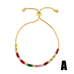 2020 Fashion new zircon shine colorful crystal bracelets for women jewelry