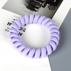 2020 Amazon hot sale new fashion girl elastic coil phone cord telephone wire line hair ties for woman