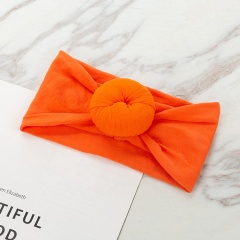 Newborn Baby Girls hair accessories Plain Elastic Wide babi Bow Headband for baby