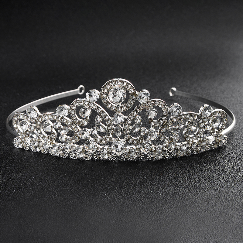 Fashion silver women rhinestone crystal wedding round bridal tiaras crown Fashion silver women rhinestone crystal wedding round bridal tiaras crown