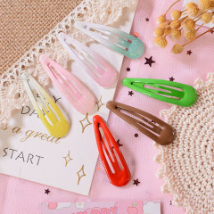 New children hair accessories alloy Water drop clip triangle hair clip