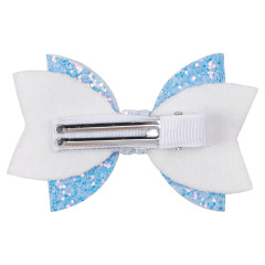 custom 3inch kids Baby Girl teenage angel sequin glitter Handmade baby hair bow clip