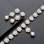 Fashion Rhinestone crystal Party wedding bridal Necklace and Earring Sets