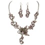European and American bride exaggerated colorful alloy rhinestones jewelry sets for women European and American bride exaggerated colorful alloy rhinestones jewelry sets for women