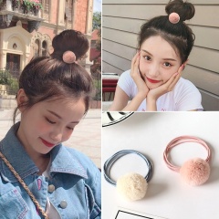 Korea autumn and winter hair ball rubber band hair rope soft wholesale elastic hair tie from china