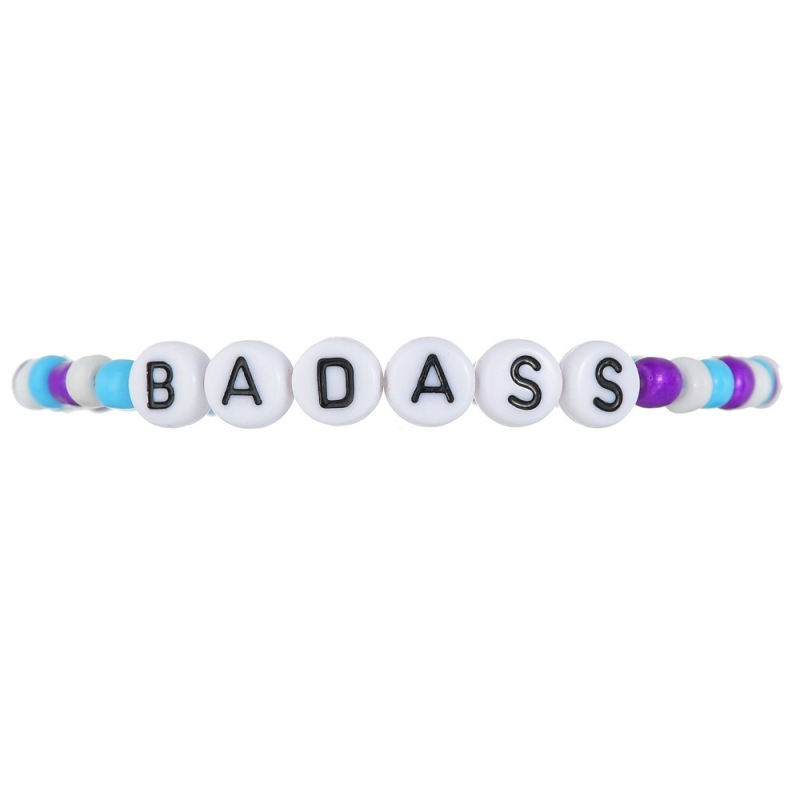 Bohemia style handmade charm jewelry women woven shell bracelet with words