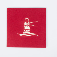 OEM amazon new pop up laser cut 3d birthday paper business cards