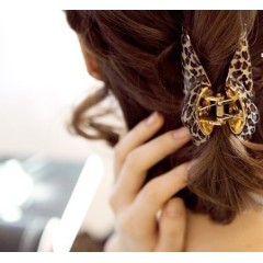 Wholesale fashion korean hair accessories acrylic leopard hair claws for women