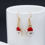 New fashion creative cartoon cute Santa earring accessories Christmas series earrings New fashion creative cartoon cute Santa earring accessories Christmas series earrings