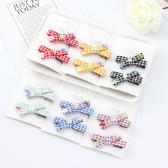 Amazon Top Seller Candy Color Felt Fabric Metal Bow Hair Clip for Girls Kids Amazon Top Seller Candy Color Felt Fabric Metal Bow Hair Clip for Girls Kids
