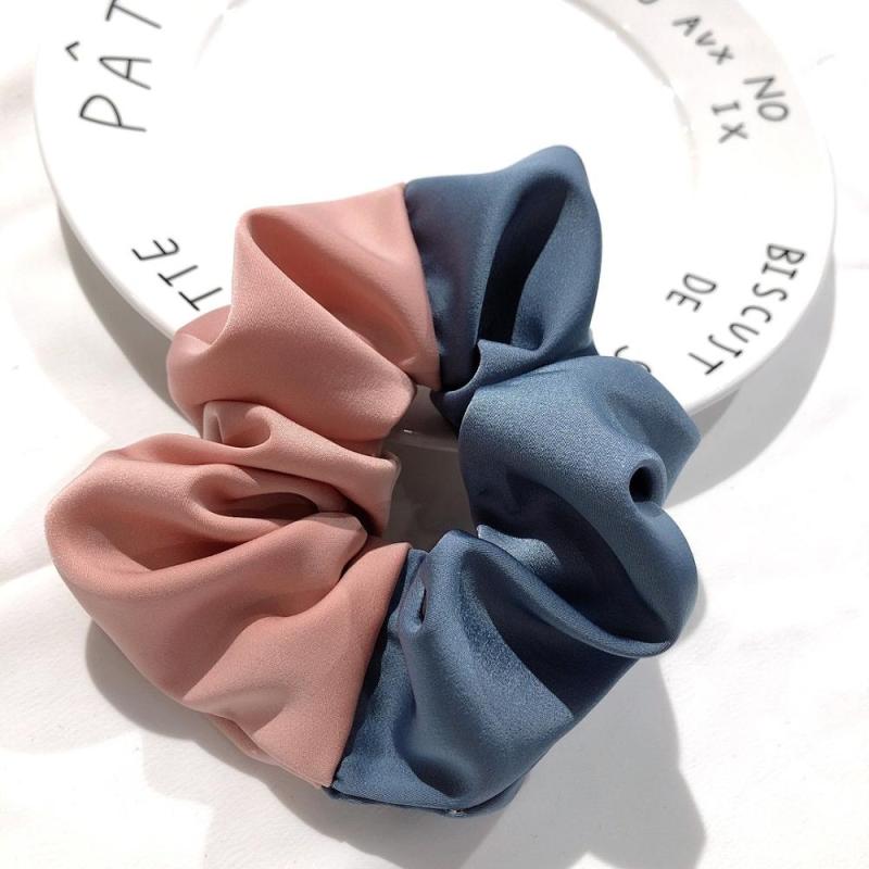 Summer custom stitching color lady elastic girls hair ties scrunchies Summer custom stitching color lady elastic girls hair ties scrunchies