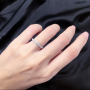 Round brilliant cut diamond 925 sterling silver gold plated silver moissanite ring Round brilliant cut diamond 925 sterling silver gold plated silver moissanite ring
