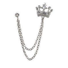 2020 INS amazon korean alloy rhinestone crystal cheap men's male brooches for men suit