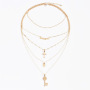 wish Amazon ins fashion gold plated lock cross name multi layered chain choker necklace for women lady girls wish Amazon ins fashion gold plated lock cross name multi layered chain choker necklace for women lady girls