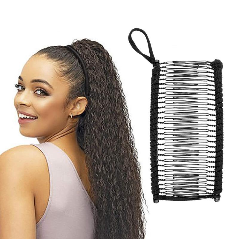 Wholesale Vintage hair accessories Stretch Banana Hair Clip for Black Women