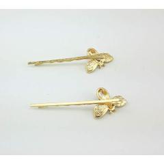 2020 Amazon Girl honeybee Metal Hairclip Crystal Bee Hairpin for women