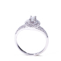 Latest design engagement ring diamond ring jewelry oval moissanite ring Latest design engagement ring diamond ring jewelry oval moissanite ring