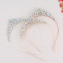 Wedding bride Beaded rhinestone Headbands Crystal Pearl Hairband Baroque Clasp Hair Accessories Woman