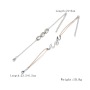 Charming sterling silver jewelry wave and shell anklets foot jewelry chain set for women