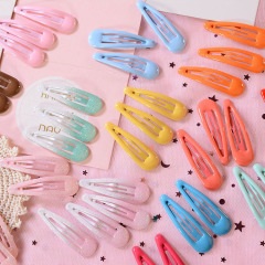 New children hair accessories alloy Water drop clip triangle hair clip
