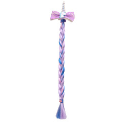 Fancy girls barrette kid hair extens clip unicorn hair bows glitter