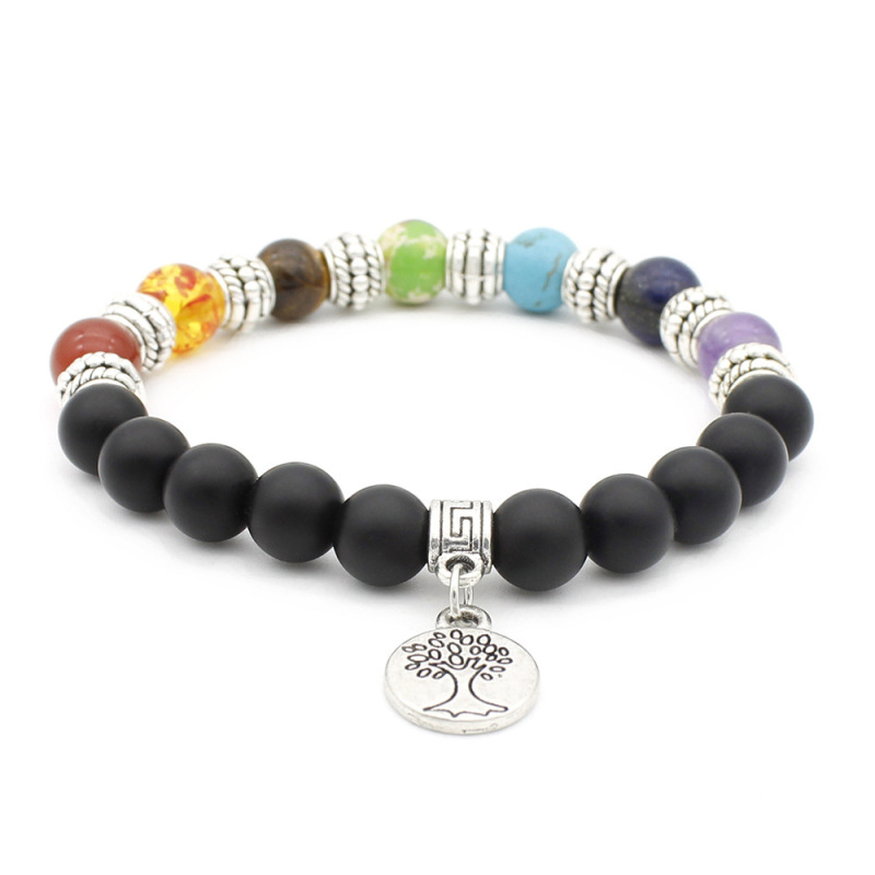 New Fashion Jewelry Yoga Beads Life Tree Bracelets With 7 Chakra Energy Natural Lava Stones New Fashion Jewelry Yoga Beads Life Tree Bracelets With 7 Chakra Energy Natural Lava Stones