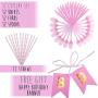 Children's Unicorn kid Party Supply Pack Set Rainbow Birthday Banner pink