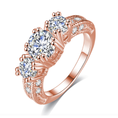Fashion jewelry accessories silver wholesale female engagement wedding rings