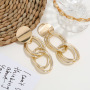 custom fashion fancy trendy girls women Vintage long double circle gold Geometric statement tassel earrings custom fashion fancy trendy girls women Vintage long double circle gold Geometric statement tassel earrings