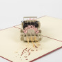 logo size custom happy birthday gift laser cutting handmade 3d wedding card