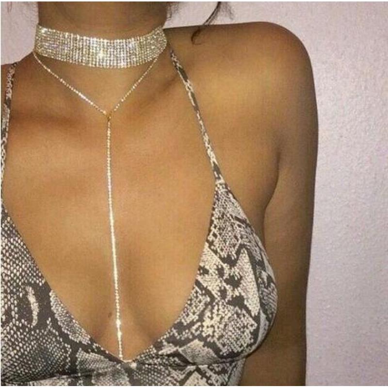 European Wholesale Fashion big Rhinestone Wide bling sexy necklace Choker For Women European Wholesale Fashion big Rhinestone Wide bling sexy necklace Choker For Women