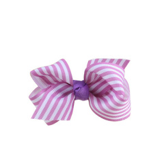 Babies wave point rib fabric bows knot hair clips for girls hair accessories